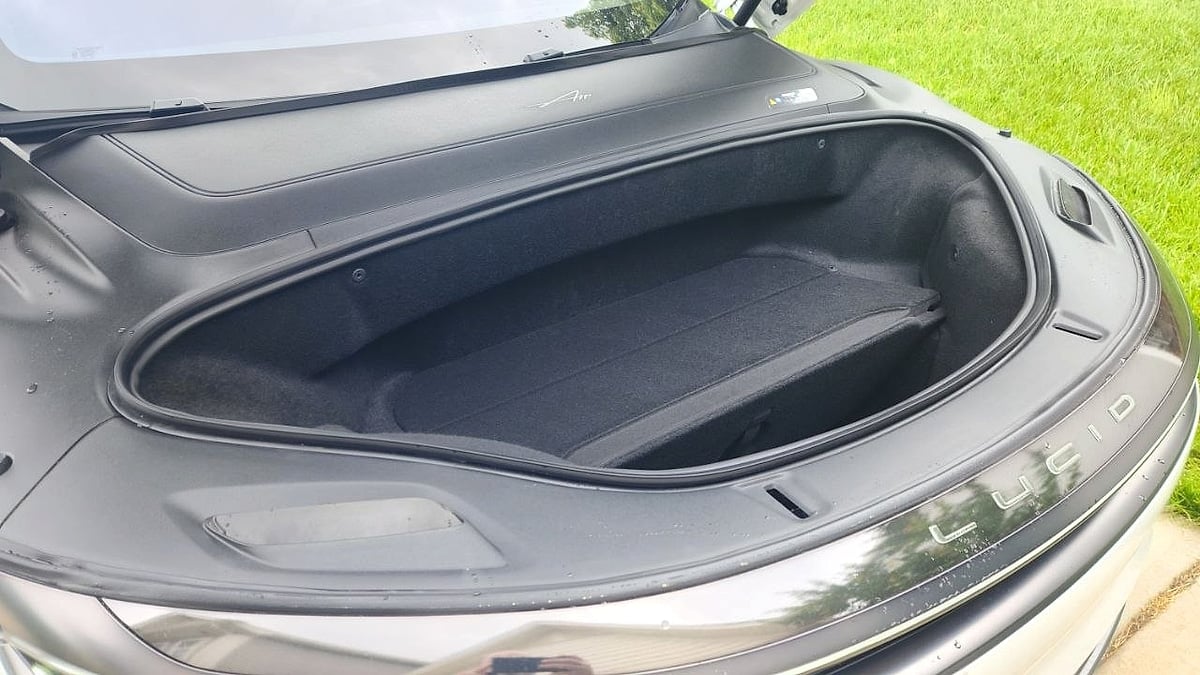 This is how Lucid Air's frunk looks like