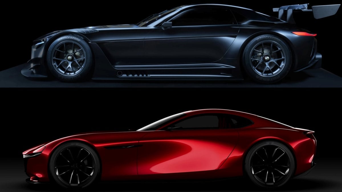 Toyota GR3 Concept and Mazda RX-Vision Concept side by side comparrison