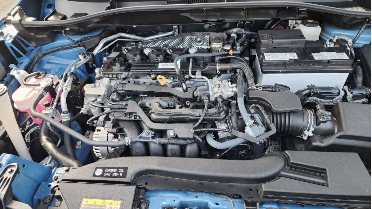 Under the hood of the non-hybrid 2026 Corolla Cross XLE AWD sits a 2.0-liter four-cylinder engine producing 169 horsepower