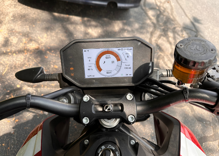 Zero EV cycle screen display