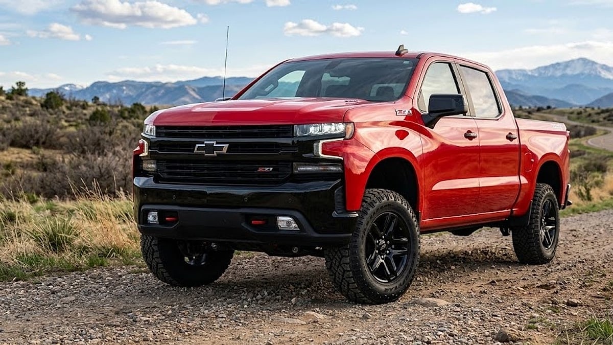 A 2022 Chevy Silverado 1500 Trail Boss parked outdoors