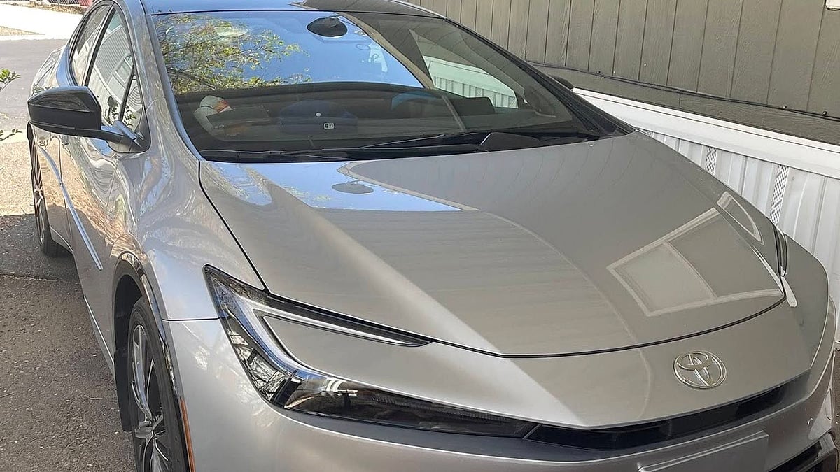 Angela Marie Wasserman's 2025 Toyota Prius parked near her Albuquerque, New Mexico home