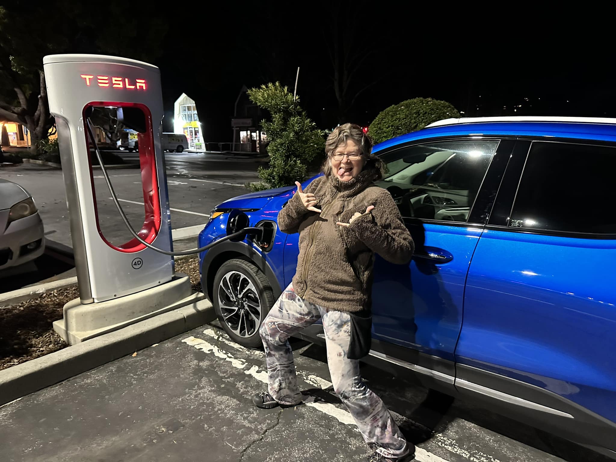 Image of Bolt charging at Supercharger