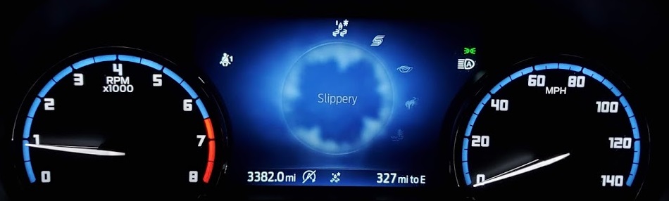 Bronco Sport slippery mode image by John Goreham