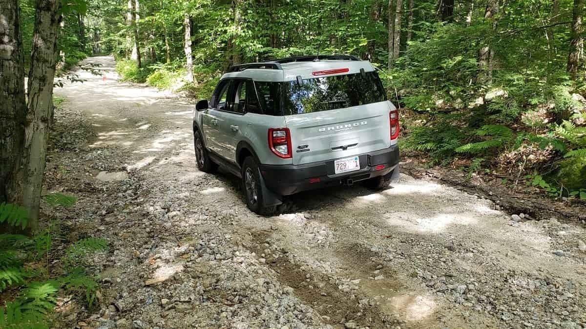 A Ford Bronco Sport off pavement