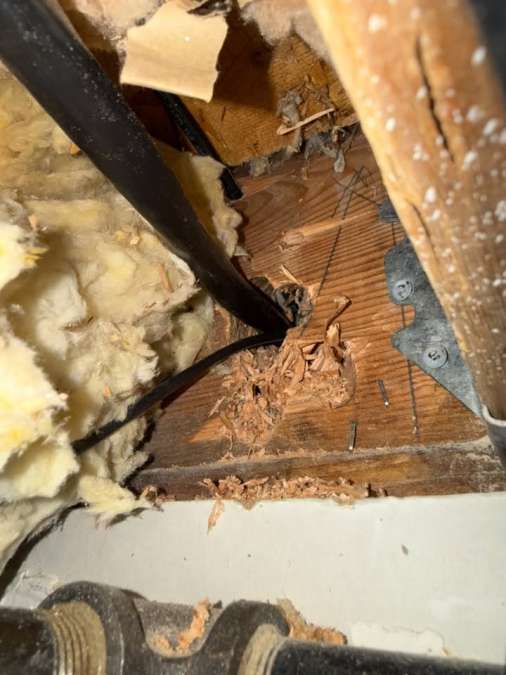 An electrical job gone wrong