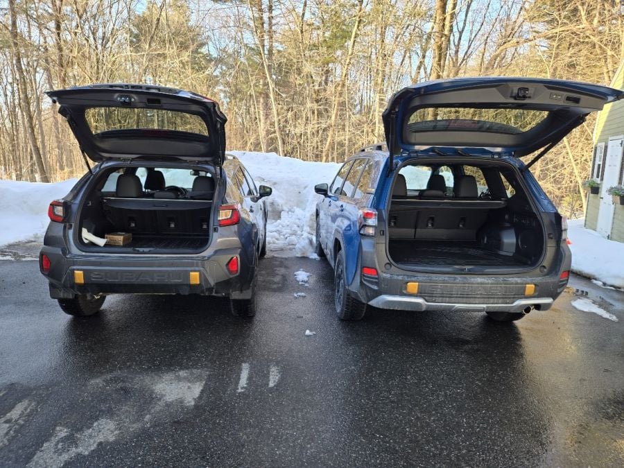 2026 Subaru Crosstrek Wilderness vs. Forester Wilderness - Cargo Volume