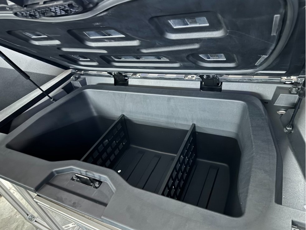 Cybertruck under bed storage