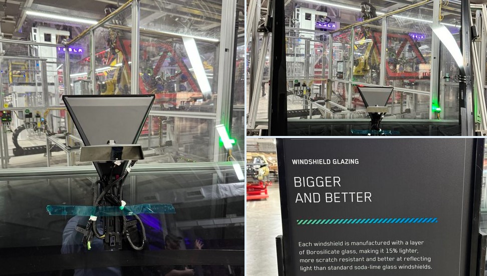 Cybertruck windshield glass