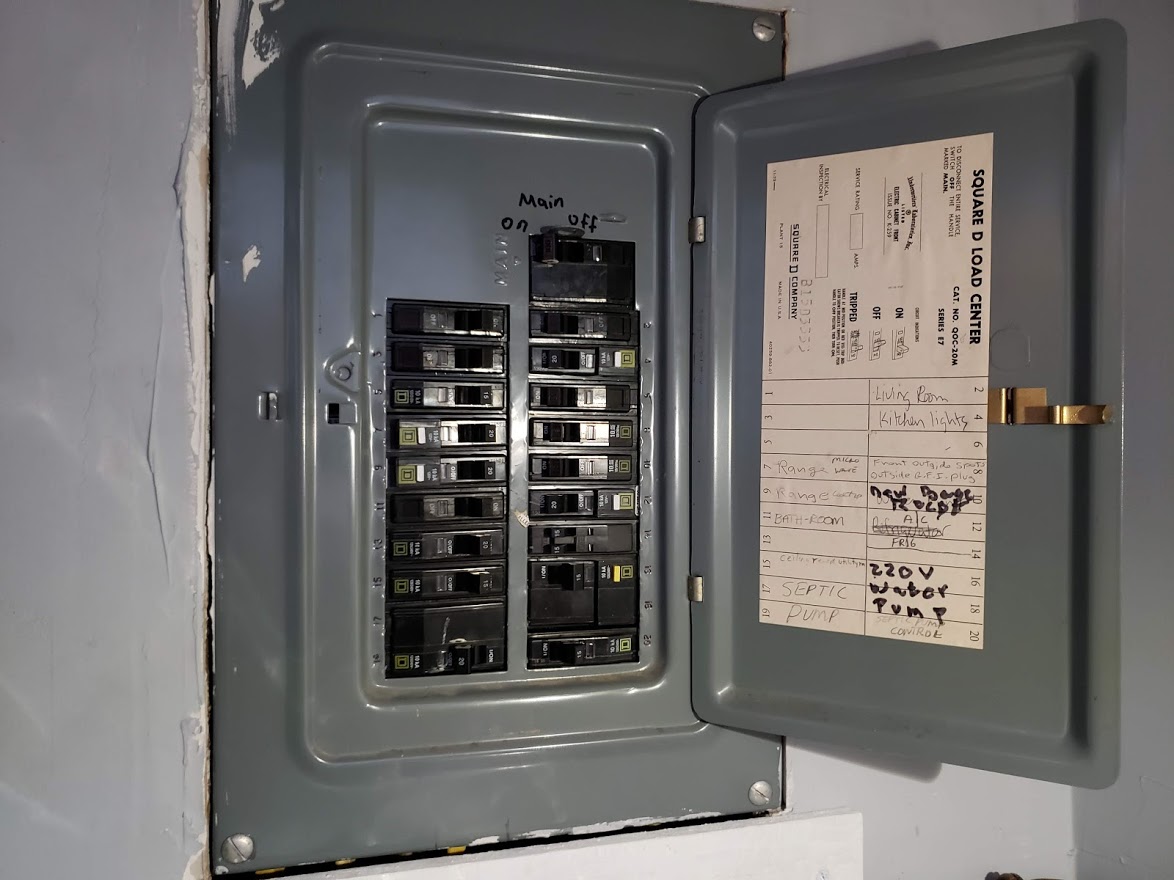 Image of old electrical panel by John Goreham.