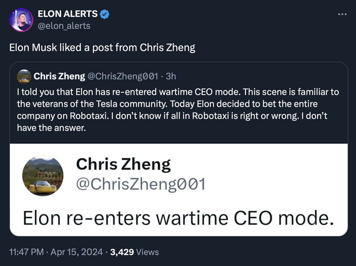 Elon Musk CEO wartime