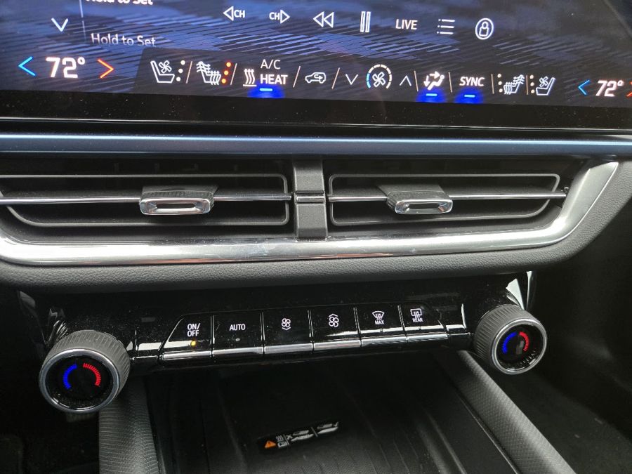 2026 Chevrolet Equinox EV HVAC controls