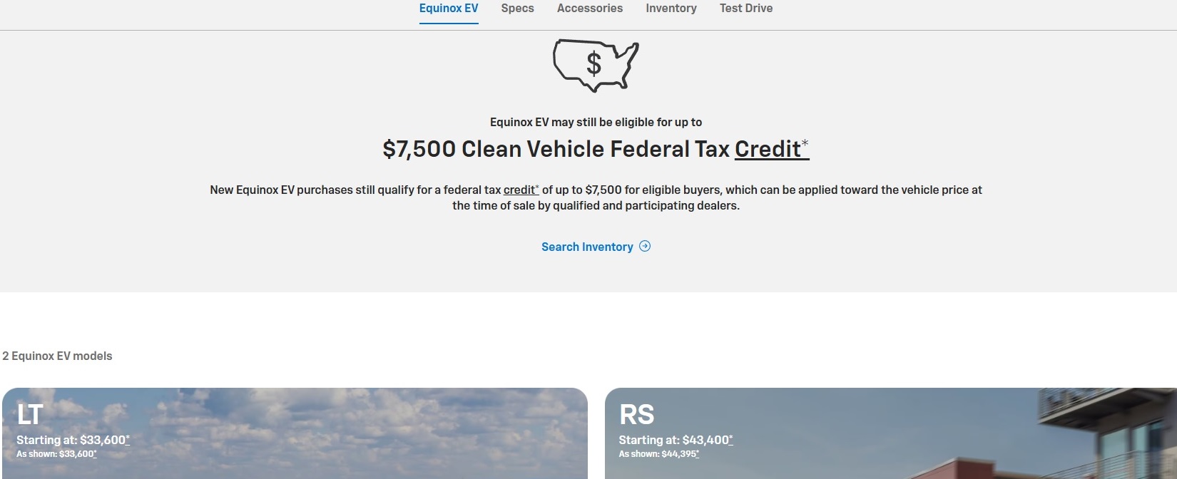 Equinox advertisement from GM's public page