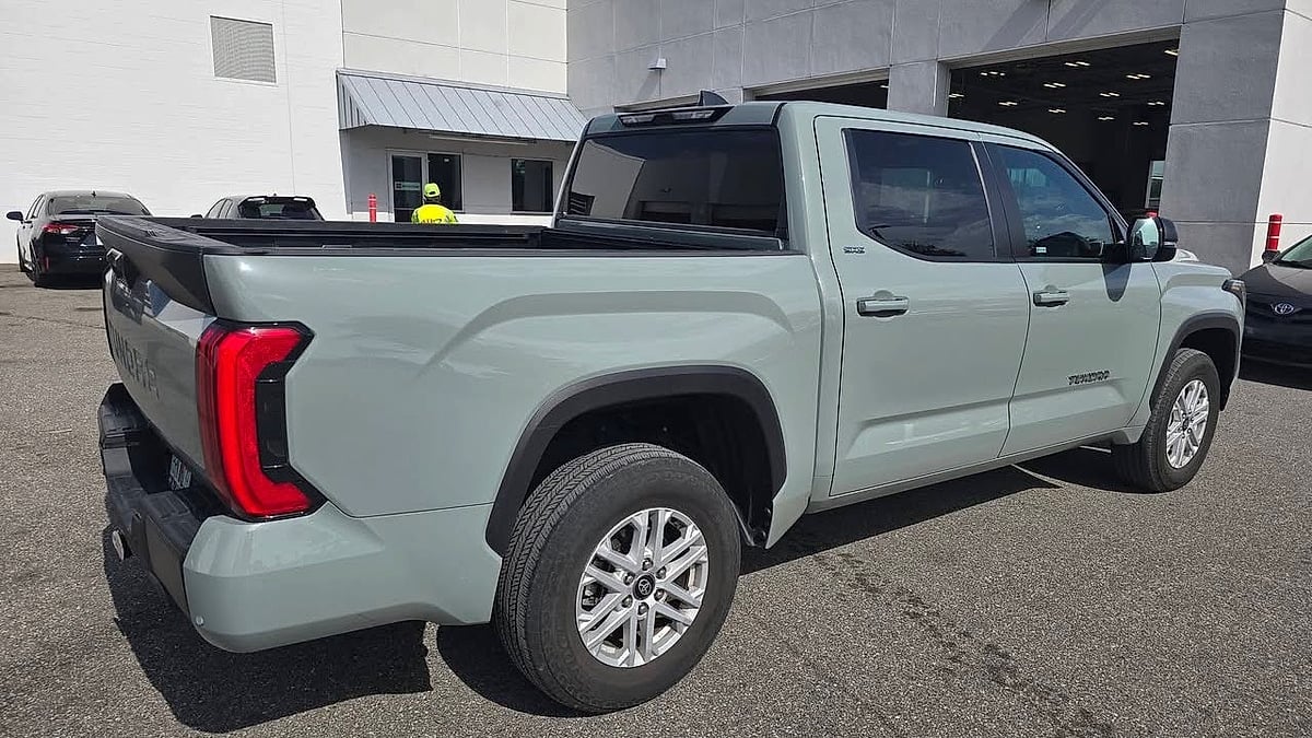 Esteban was handed the keys to a basic 2025 Toyota Tundra entry-level loaner truck