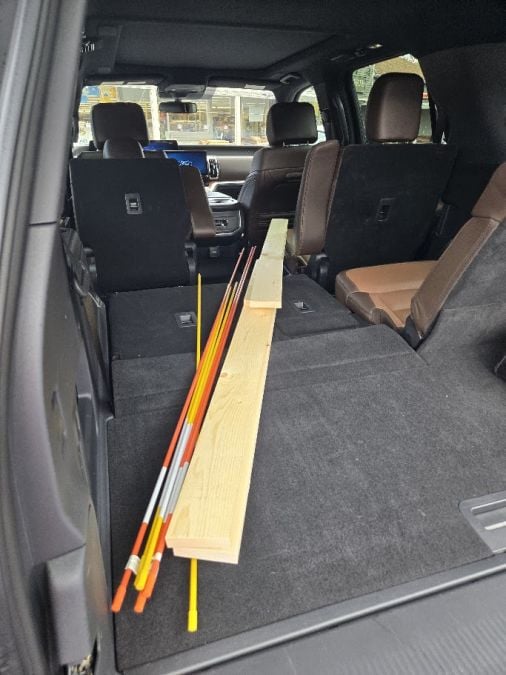 2026 Ford Expedition hauling lumber