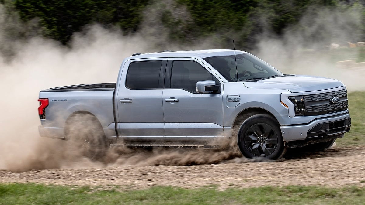 F-150 Lightning Offroading, Action Photograph