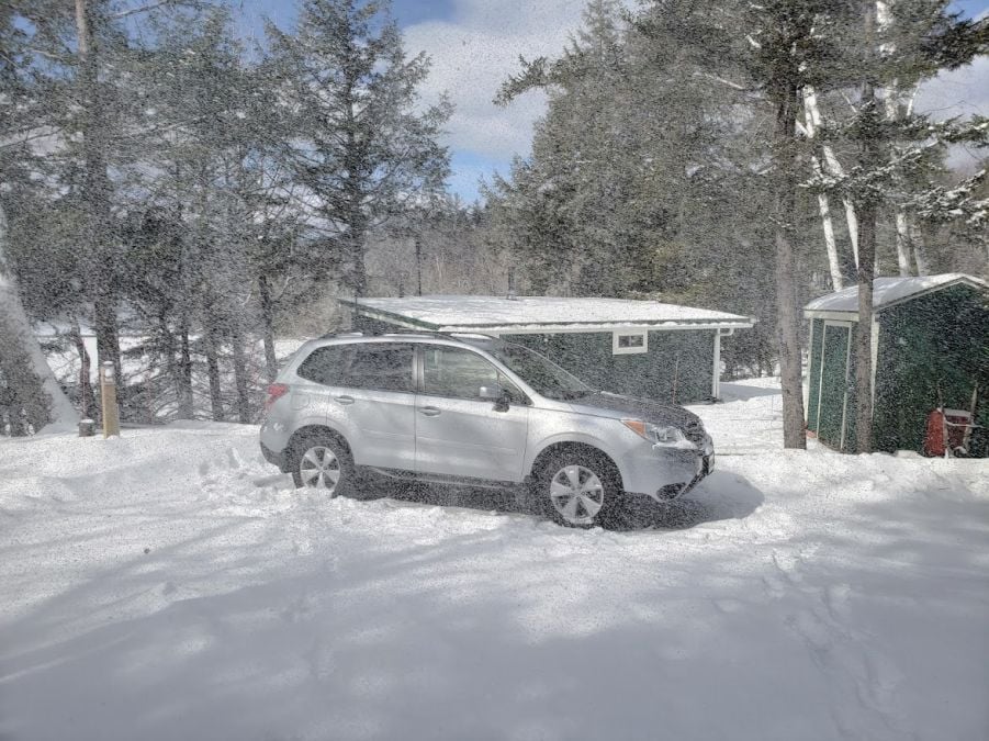 A Subaru Forester in snow