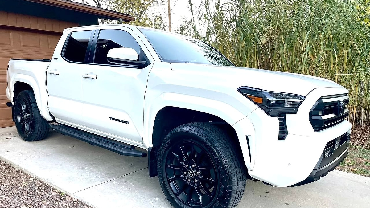 Front view of Ryan Johnson's 2025 Toyota Tacoma SRD AWD parked at his Prescott, Arizona home
