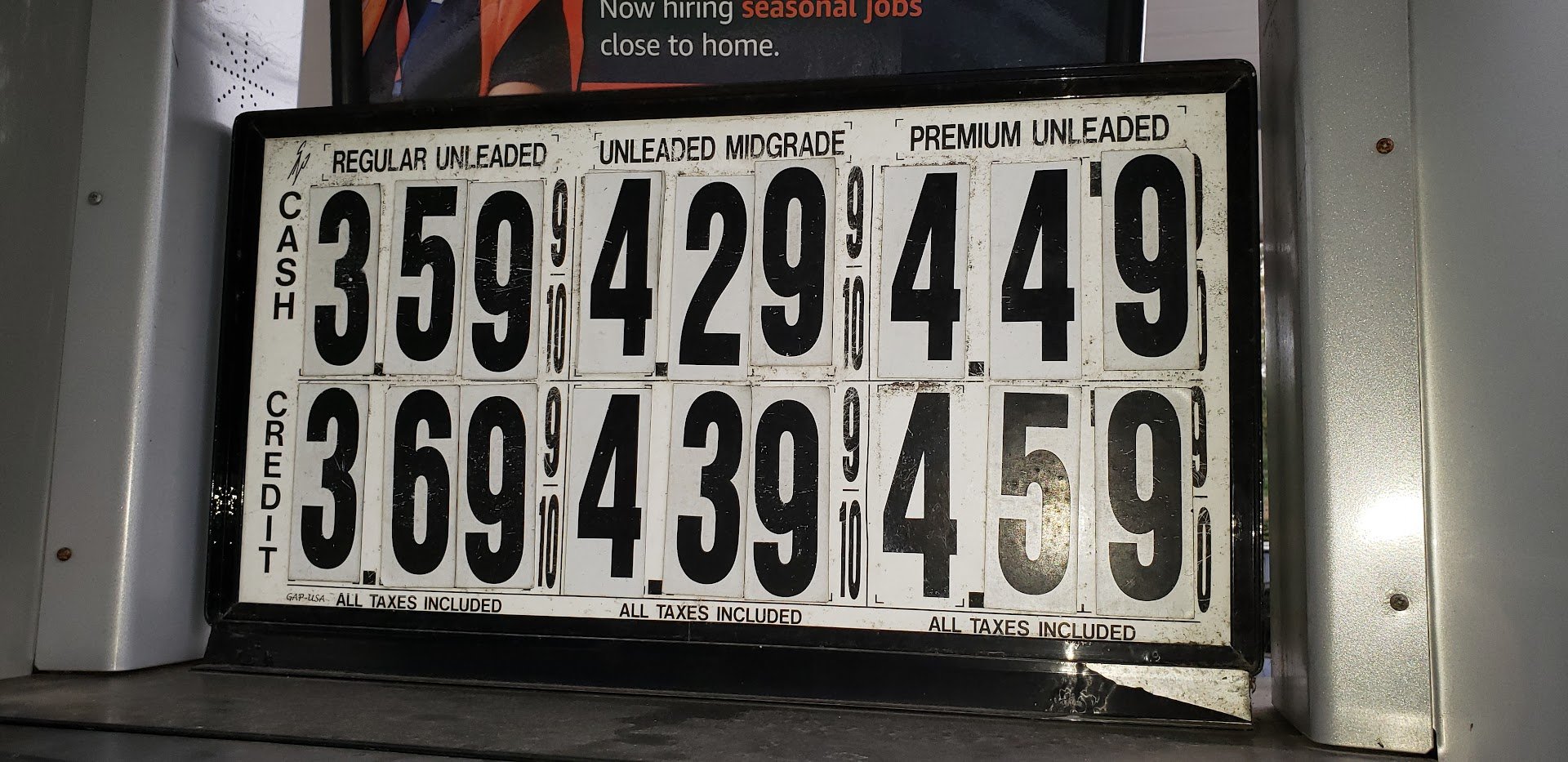 Image of fuel prices by John Goreham