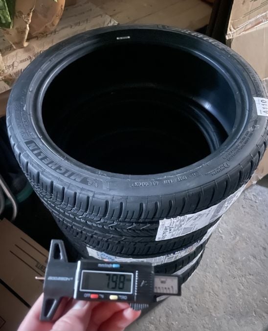 Michelin tire tread depth image