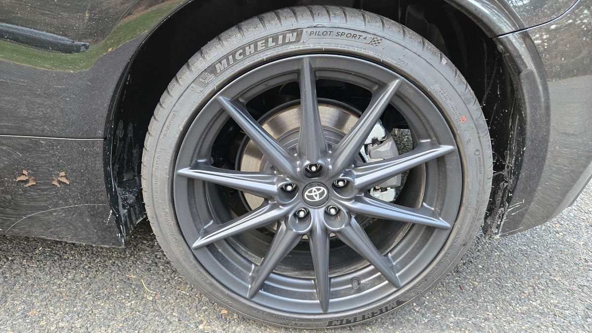 Michelin Pilot Sport 4 summer performance tires on GR86