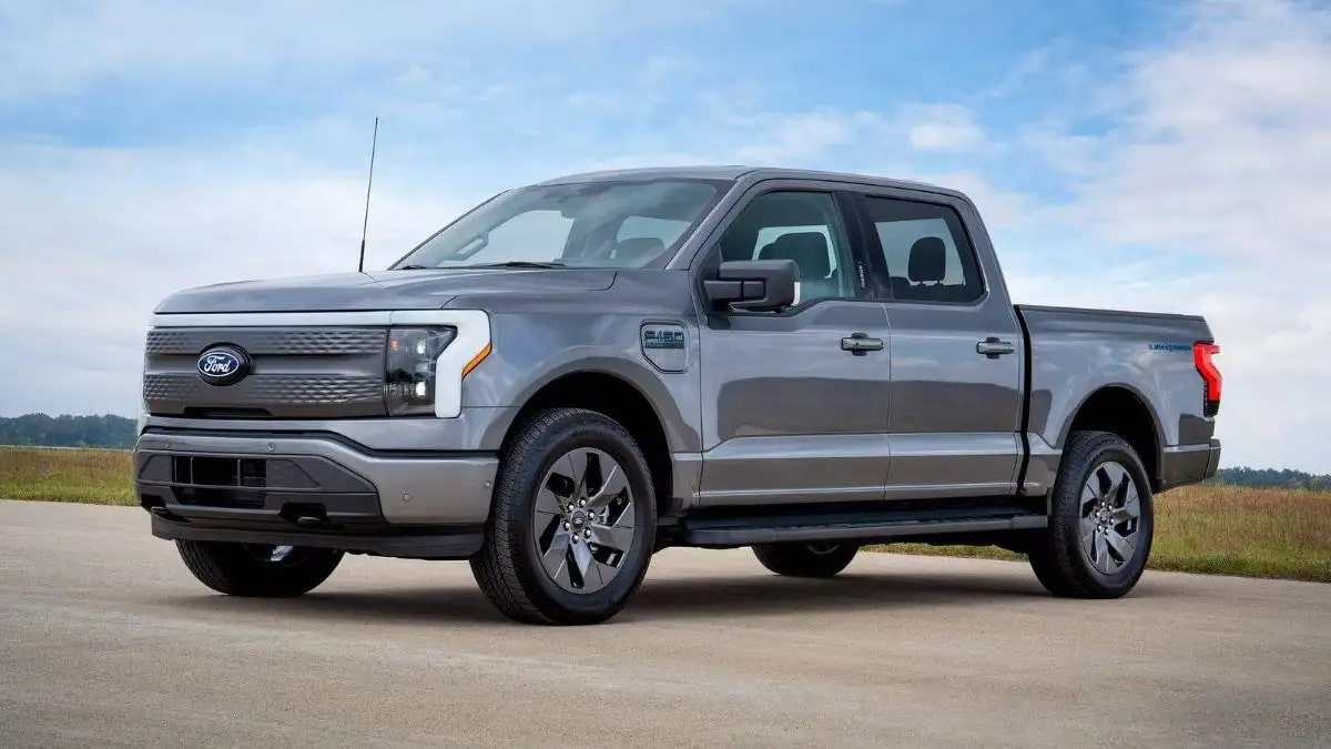 Gray Ford F-150 Lightning
