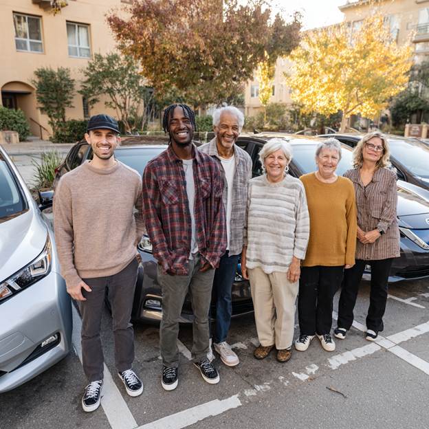 A group of people standing in front of a car&lt;/p&gt;
&lt;p&gt;AI-generated content may be incorrect.
