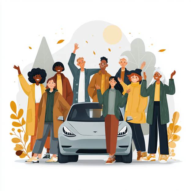 A group of people standing next to a car&lt;/p&gt;
&lt;p&gt;AI-generated content may be incorrect.