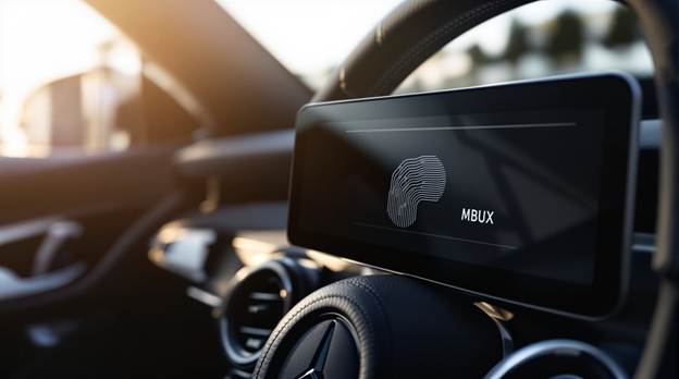 A car dashboard with a screen</p>
<p>AI-generated content may be incorrect.