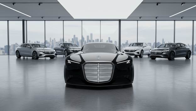 A black car in a showroom with many cars in the background&lt;/p&gt;
&lt;p&gt;AI-generated content may be incorrect.