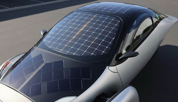 A solar panel on a car</p>
<p>AI-generated content may be incorrect.