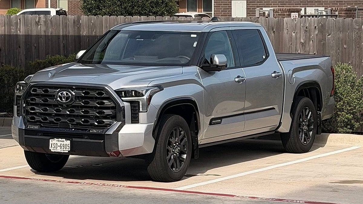 Jesus Rendon's 2026 Toyota Tundra at the dealer after purchase