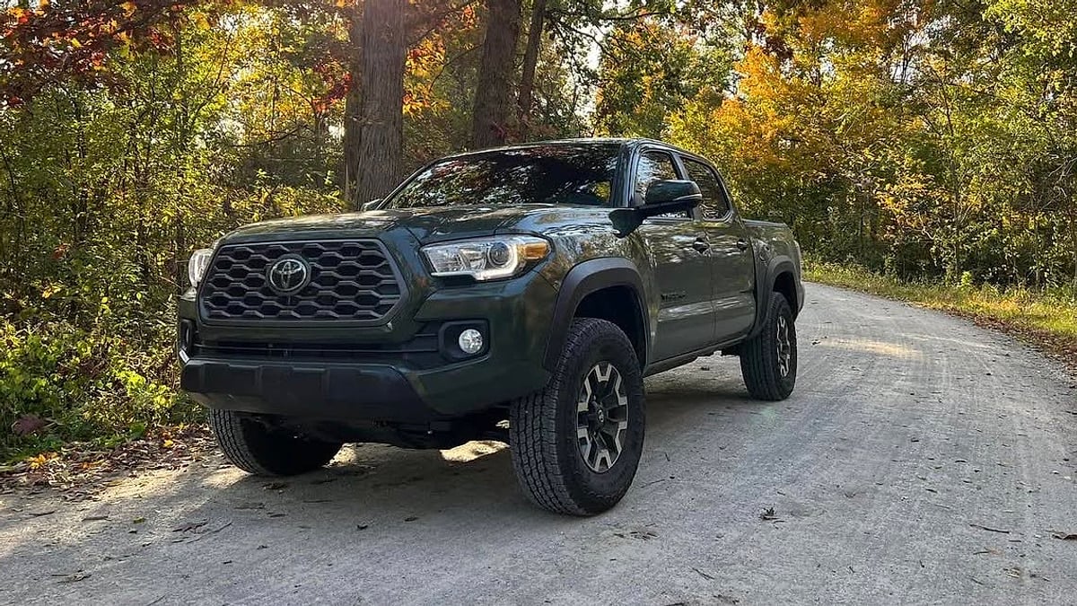 John Smith's 2022 Toyota Tacoma TRD on a Tennessee road