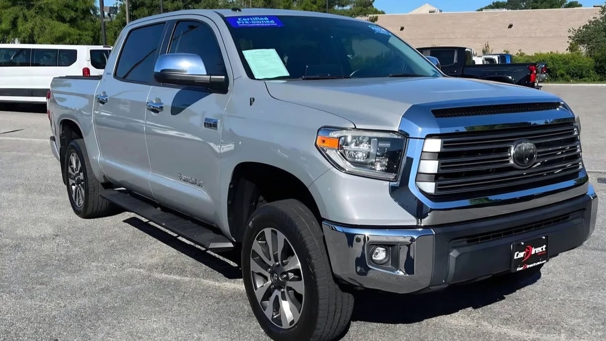 Kyle Hedges' 2021 Toyota Tundra he just purchased after trading a Ford F-150 