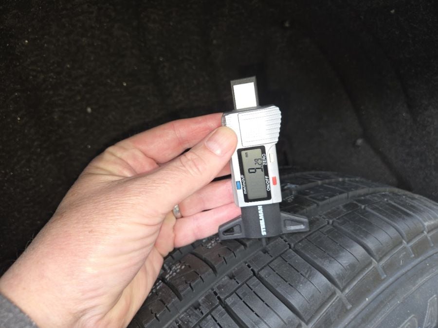 Goodyear Assurance MaxLife2 Tire showing over 9mm of tread