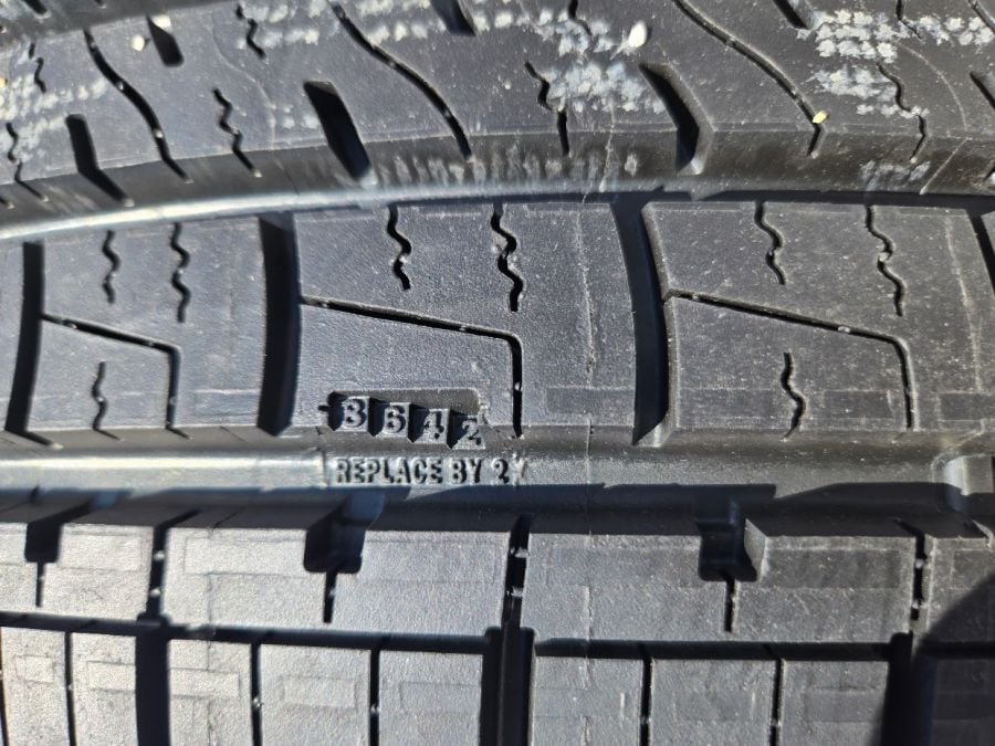 Goodyear Assurance MaxLife2 Tire features a built-in wear gauge 