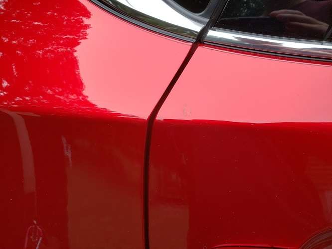 Image of Mazda Soul Red Crystal paint touch up by John Goreham