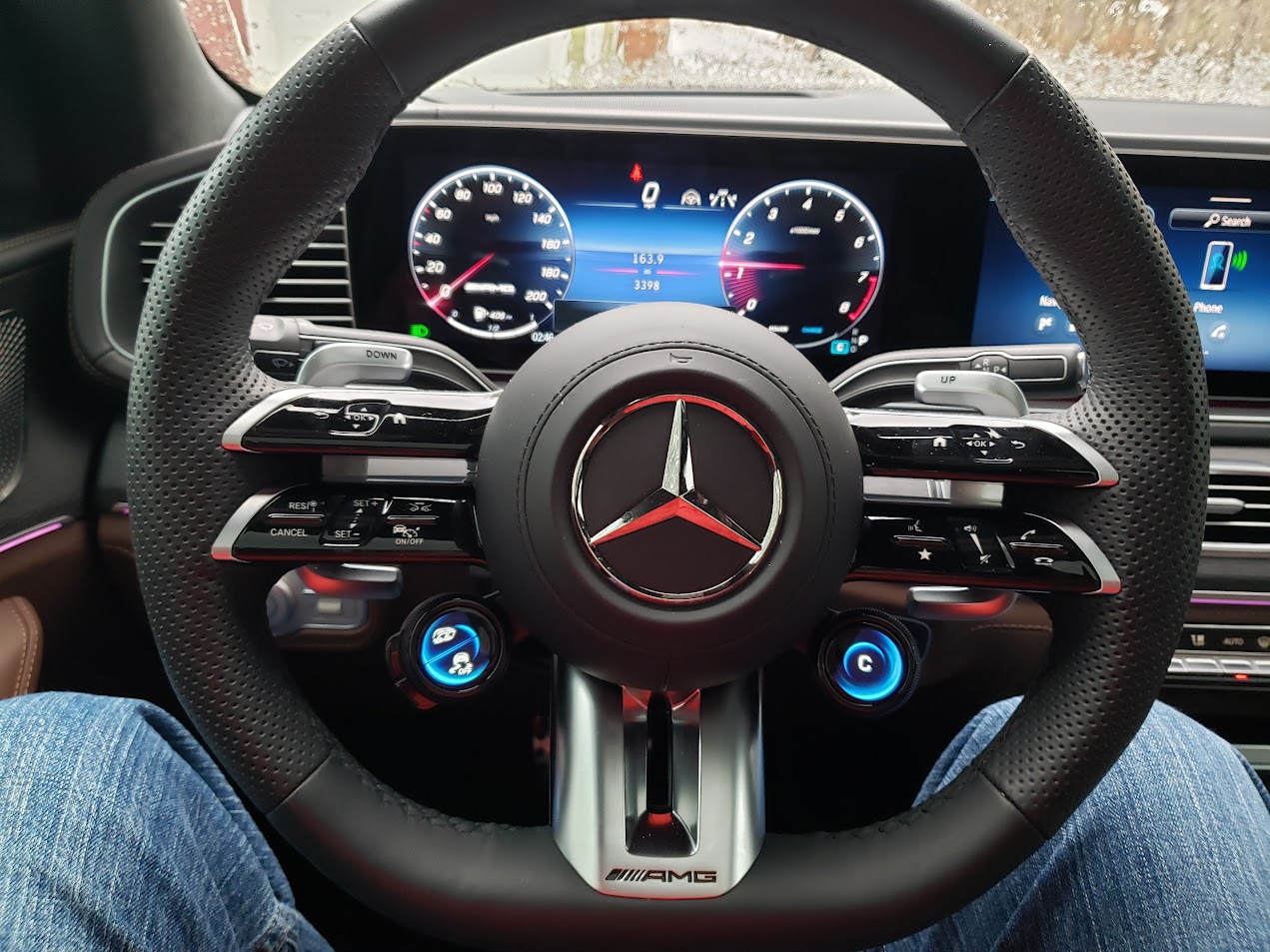 Image of 2024 Mercedes-AMG GLS63 SUV steering wheel by John Goreham