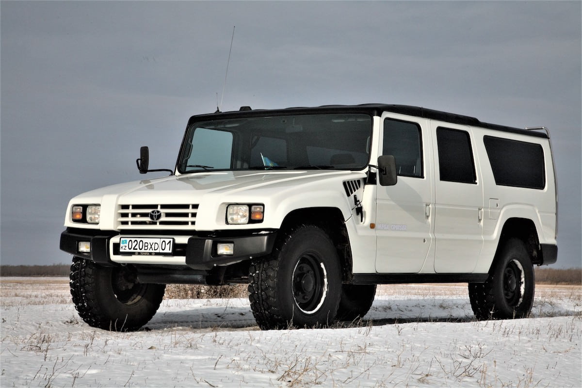 Toyota Mega Cruiser is a slightly more user-friendly, Japanese interpretation of the original Hummer 