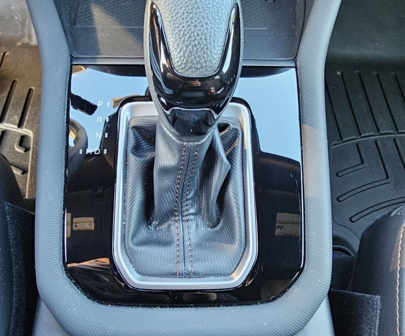 A Subaru Forester with repaired piano-black trim