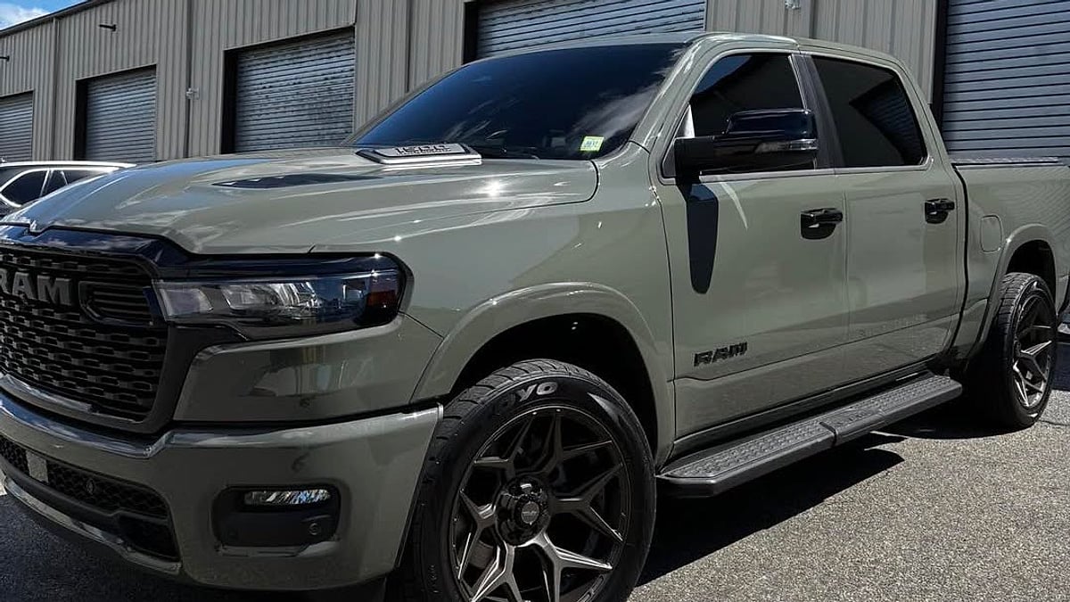 Mike Sullivan's 2026 Ram Big Horn parked outside his work in New York