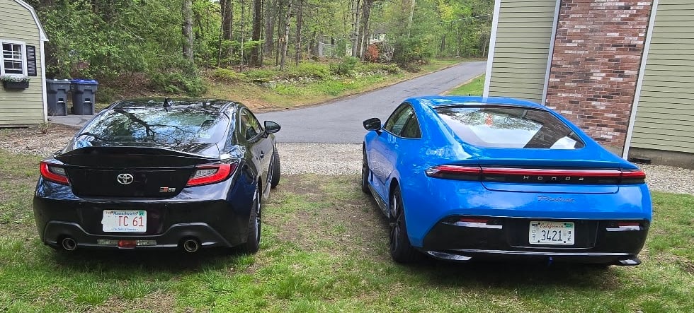 2026 Honda Prelude back to back with Honda Prelude
