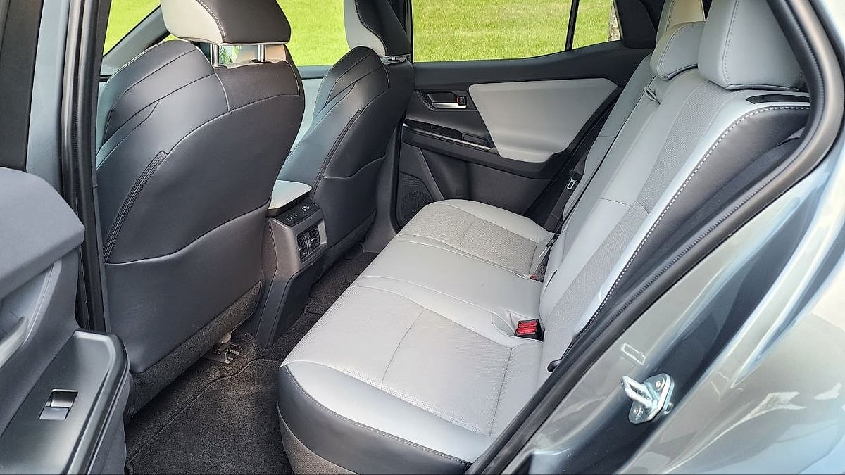 Rear seat space of the 2026 Subaru Uncharted