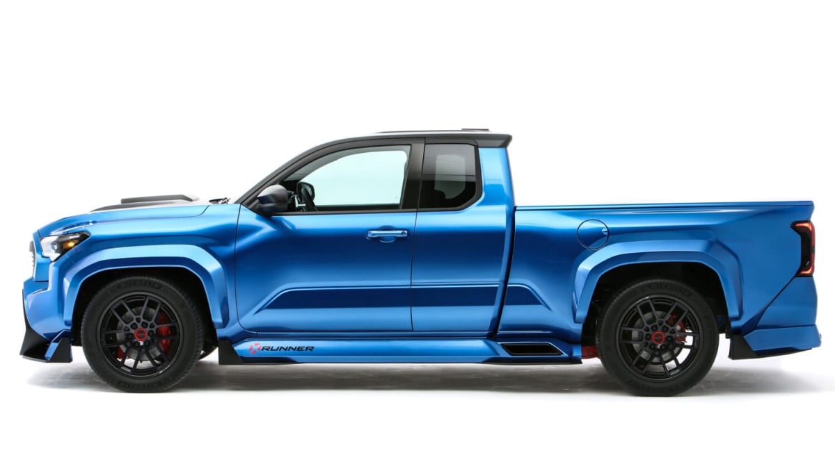 side profile view of the 2024 Toyota Tacoma X-Runner concept