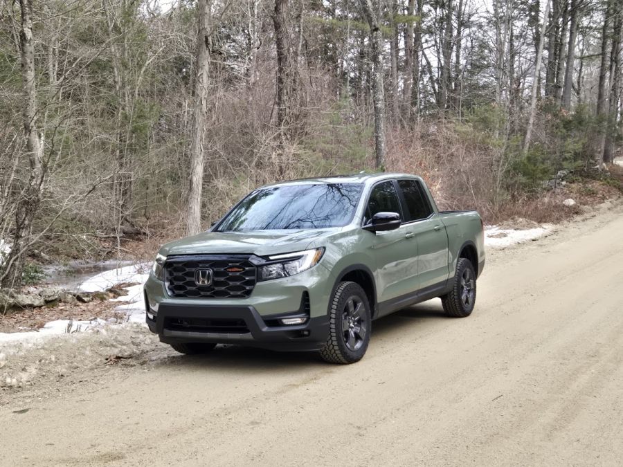 2026 Honda Ridgeline TrailSport on a dirt road