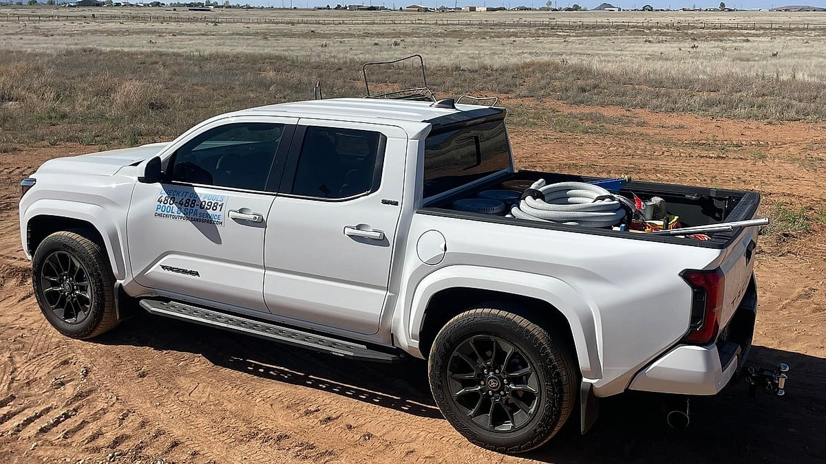 Ryan Johnson's 2025 Toyota Tacoma SRD AWD he uses for business near Prescott, Arizona