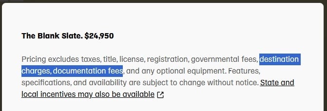 Slate Auto price info