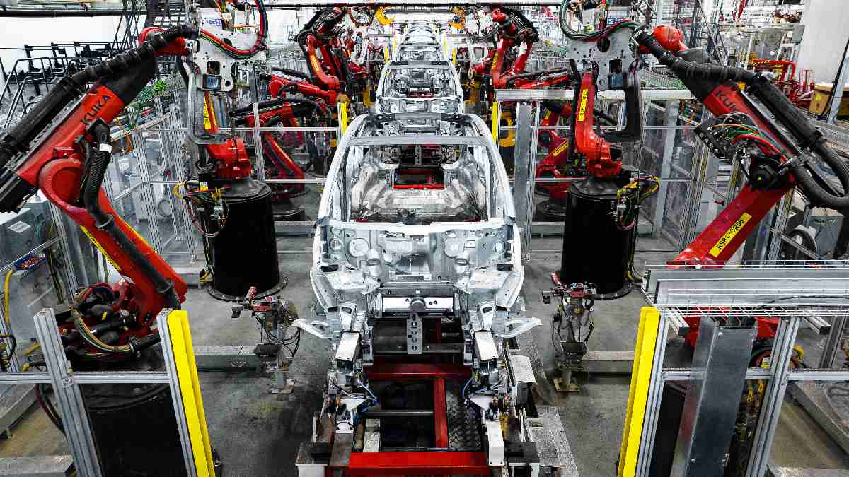 Tesla Model Y Production at Gigafactory Texas