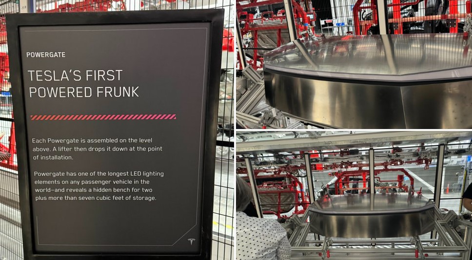 Tesla - first powered frunk