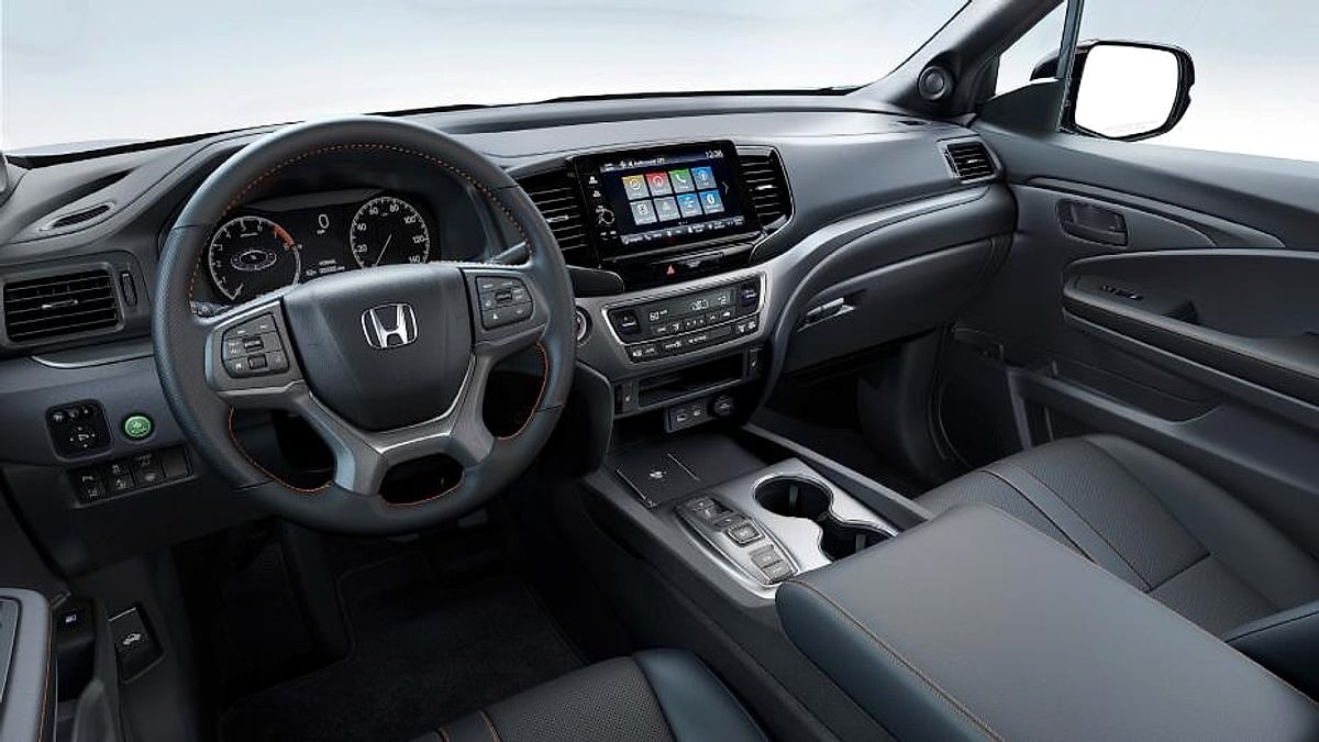 The interior elements of the Honda Ridgeline truck